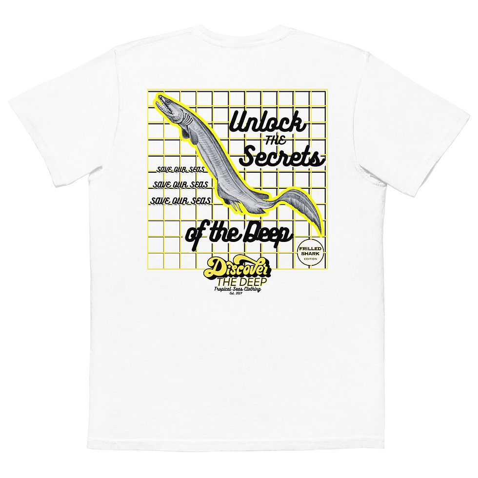 Thumbnail: Discover the Deep Frilled Shark Edition Pocket T-shirt