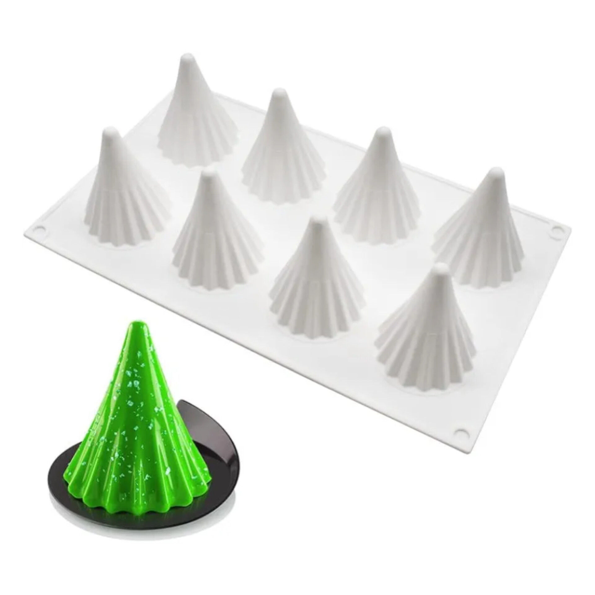 Molde silicón pinos x8