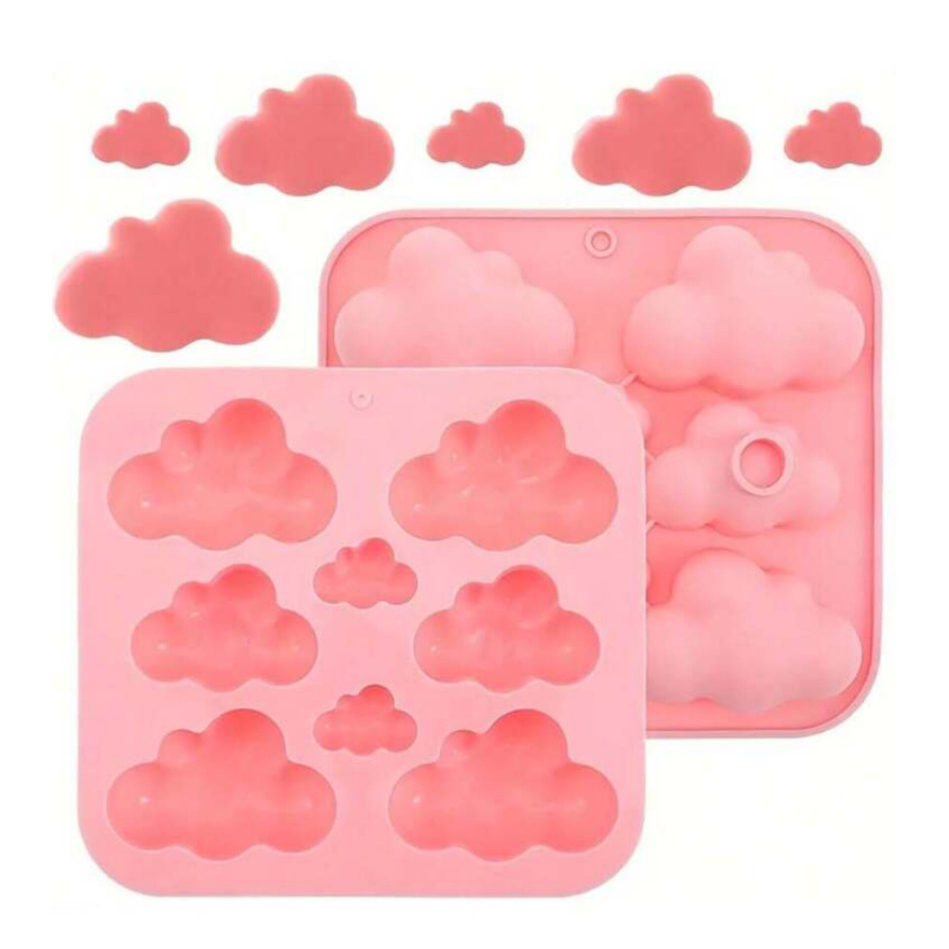 Molde silicon nube x8