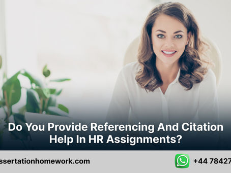 Do you provide referencing and citation help in HR assignments?