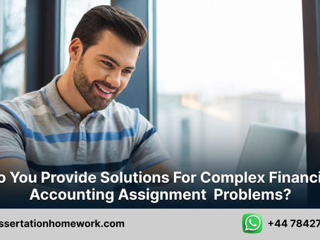 Do you provide solutions for complex Financial Accounting assignment problems?