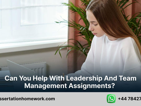 Can you help with leadership and team management assignments?