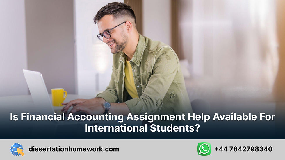 Financial Accounting Assignment Help