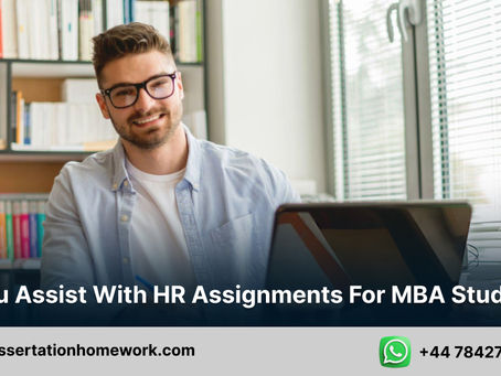Do you assist with HR assignments for MBA students?