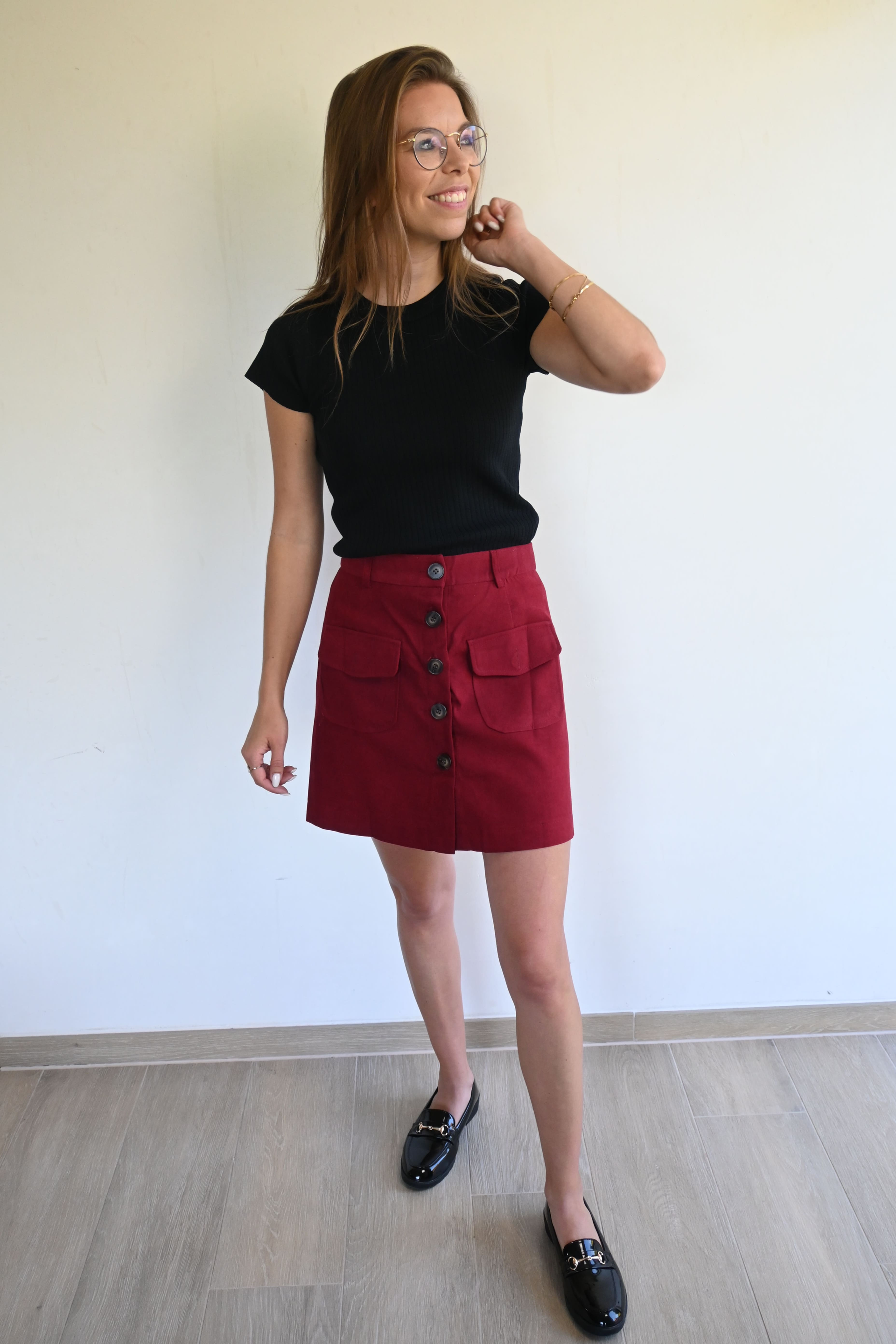 Rok Valeska Bordeaux 