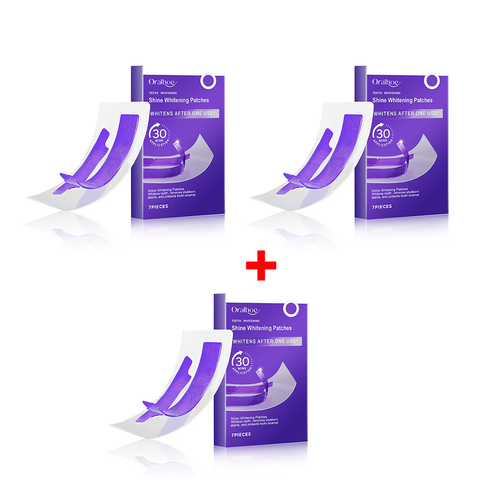 Miniatura: Purple Teeth Whitening Strips Brighten Tooth Remove Plaque Stain Cleaning Oral H