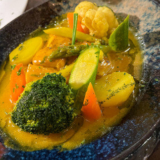 Mediterranean vegetable stew with seasonal vegetables served in a bowl