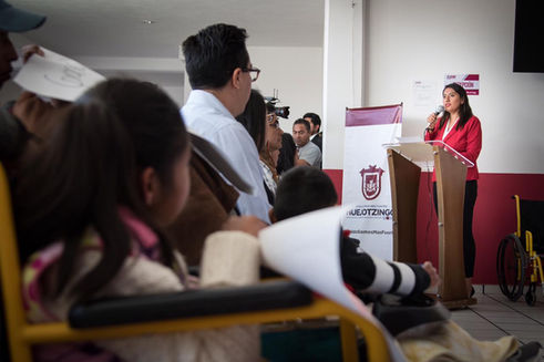 Presidenta municpal entrega instalaciones renovadas del DIF y el CRIH Municipal de Huejotzingo