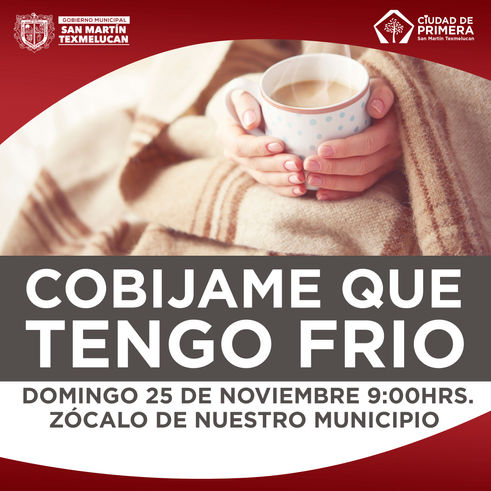 Inicia en Texmelucan la campaña "Cobíjame que tengo frío"
