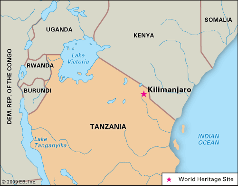 MAP_MT. KILIMANJARO