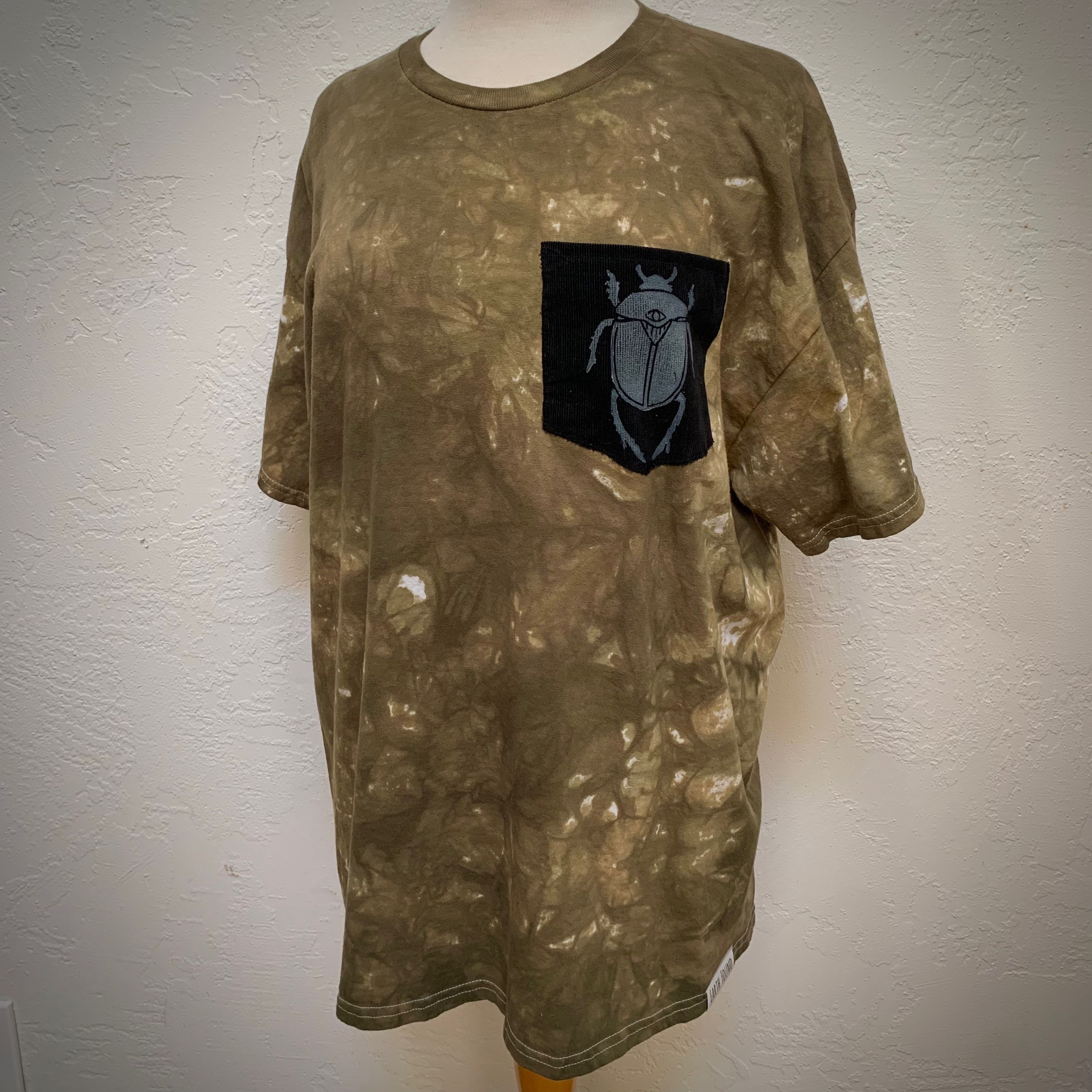 MTO- Scarab on Corduroy Pocket Tee