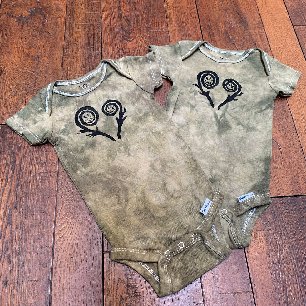 Thumbnail: Fiddlehead Onesie in 'Catalpa'