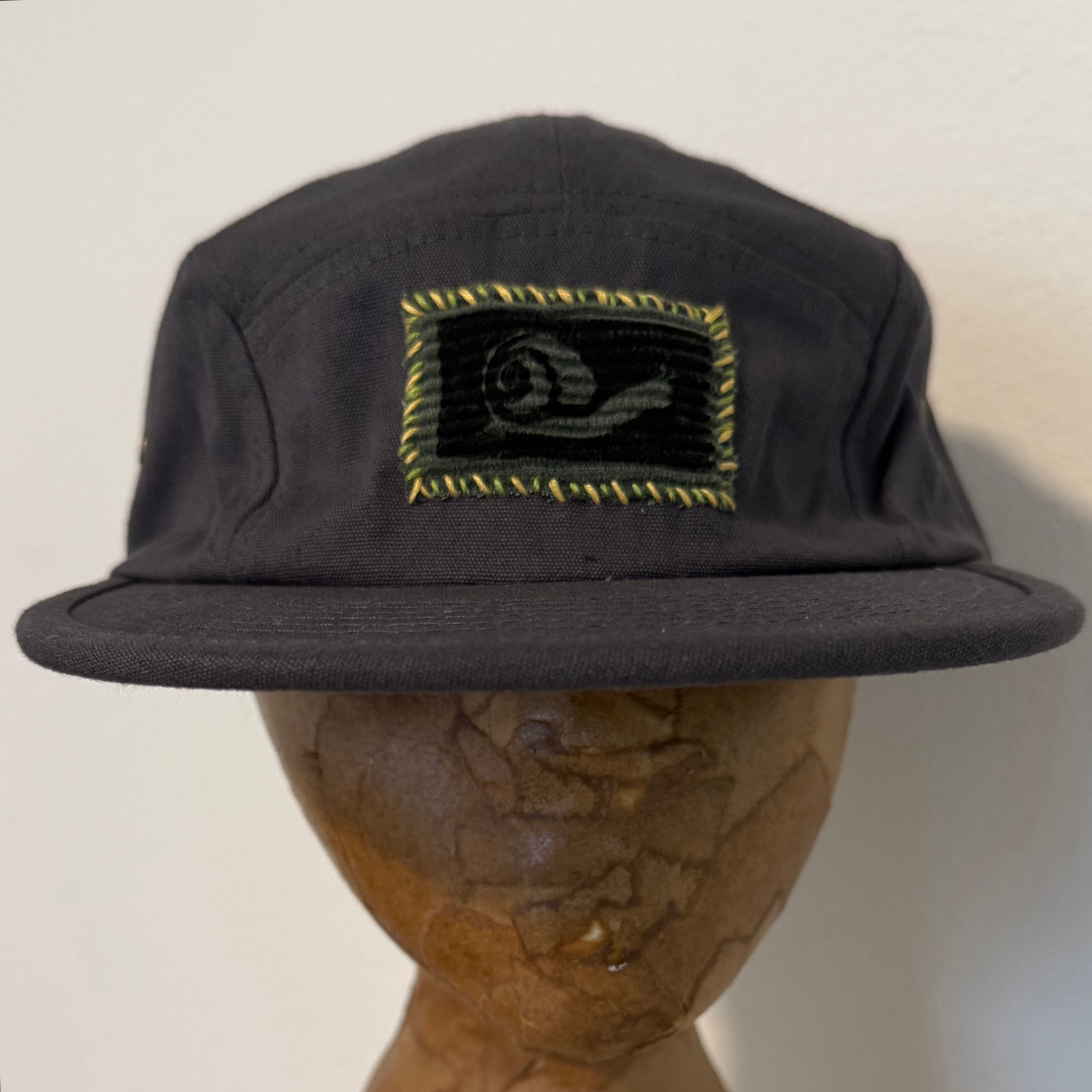 Snail on Olive Corduroy 5-Panel Hat
