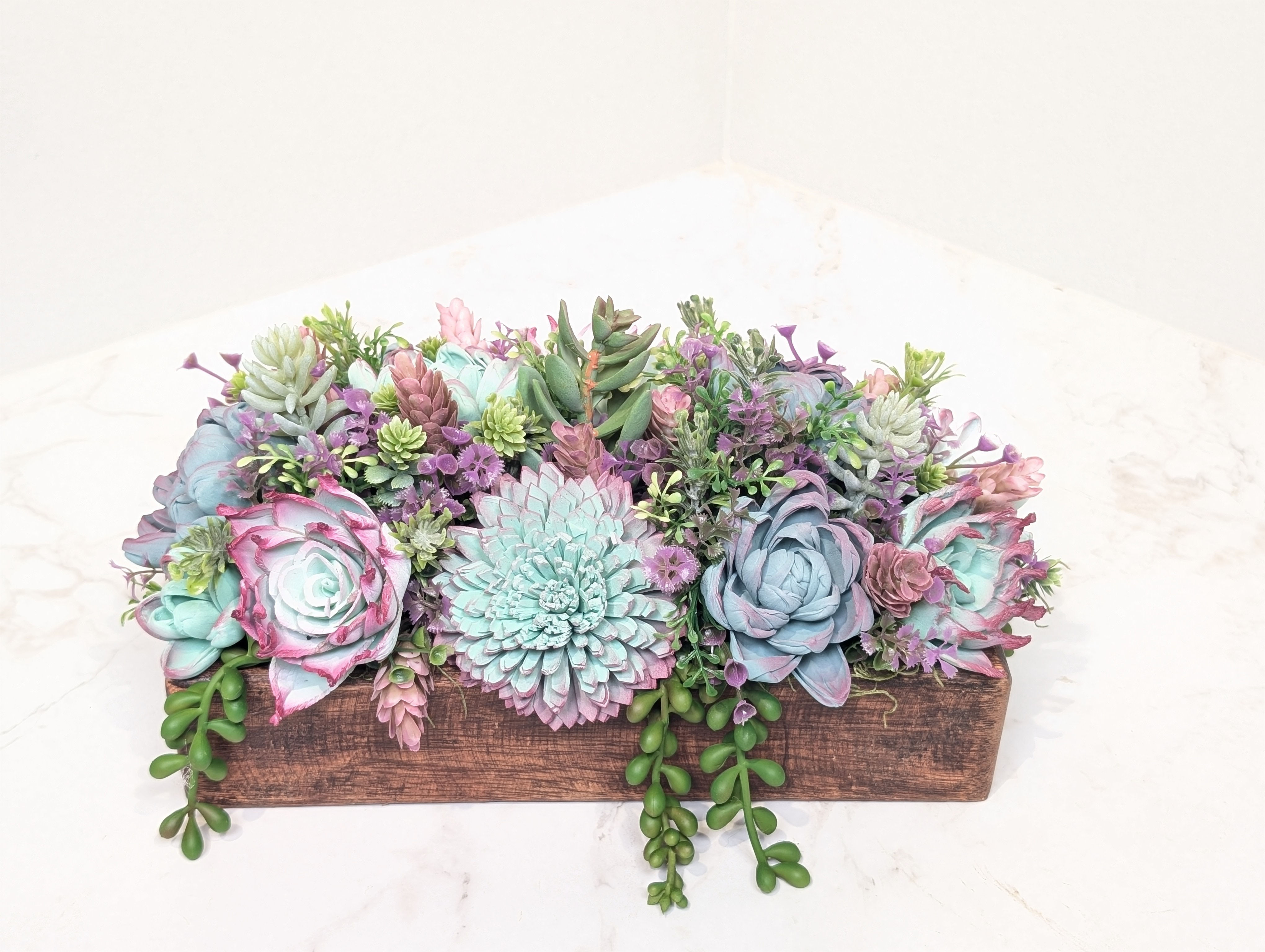 Reclaimed succulent cheese mold long