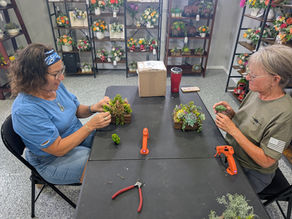 Sola Flower Obsessions custom made wooden flower in person class