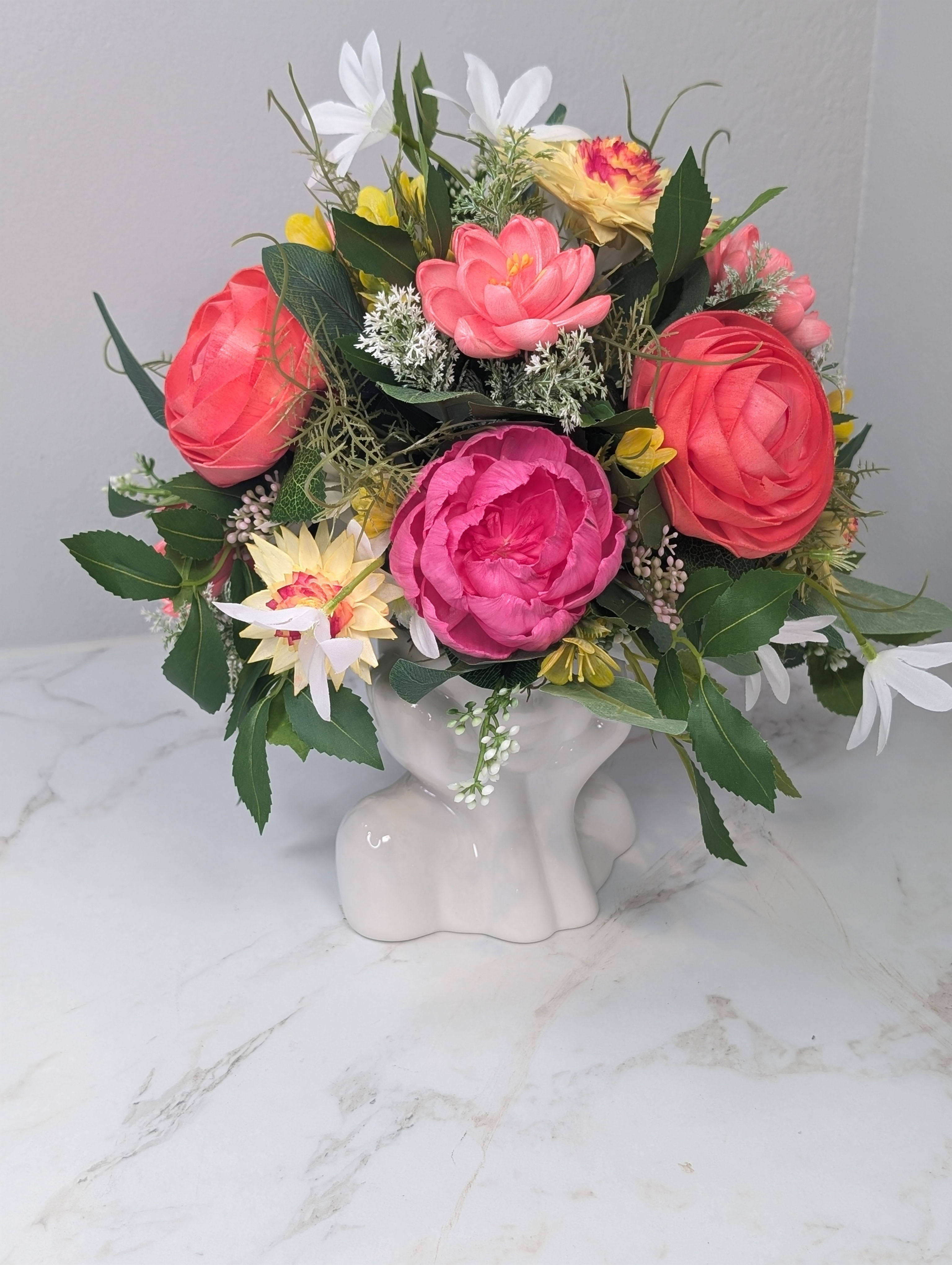 Lady Face Colorful Romantic 