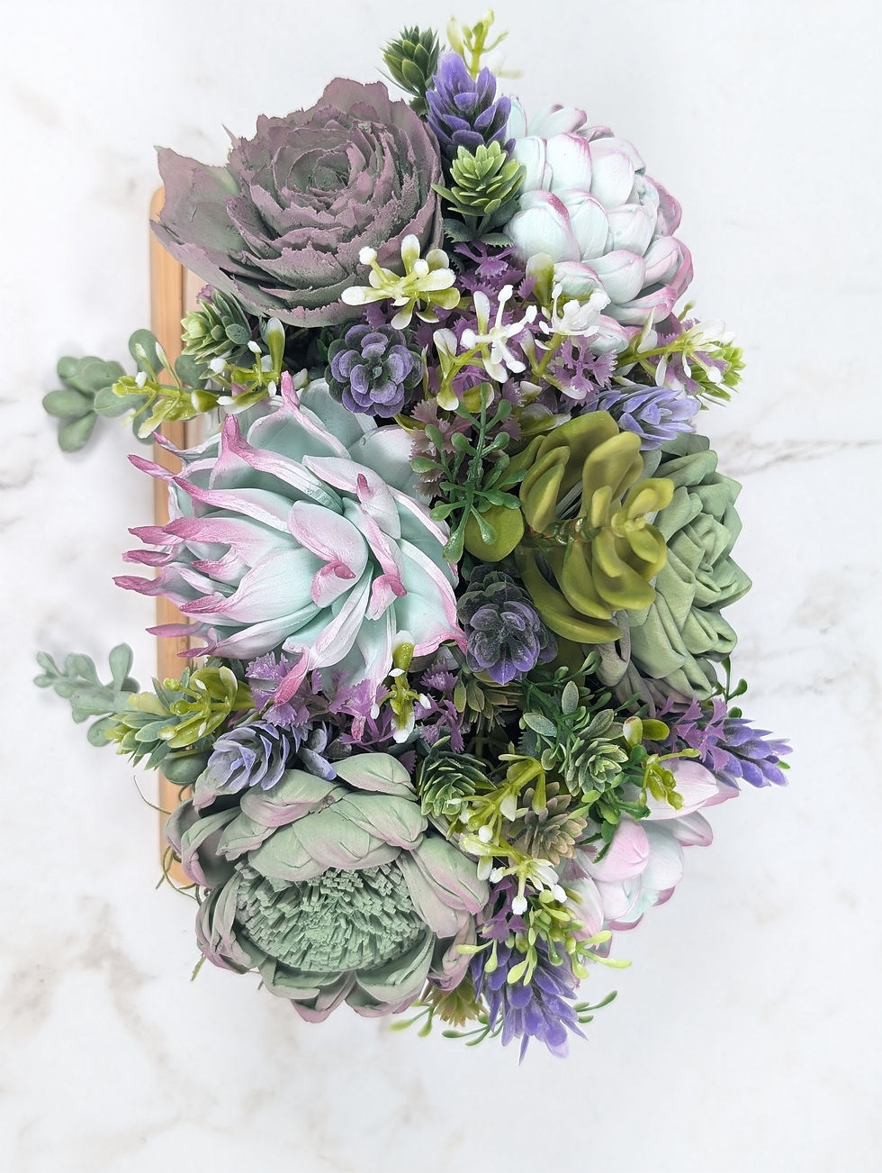 Thumbnail: Succulent design white ceramic pot