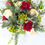 Thumbnail: Red and white roses, greenery, festive arrangement