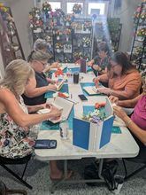 Sola Flower Obsessions custom made wooden flower in person class