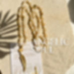 Angelic Soul white beaded mala bali with gold plated feather pendant