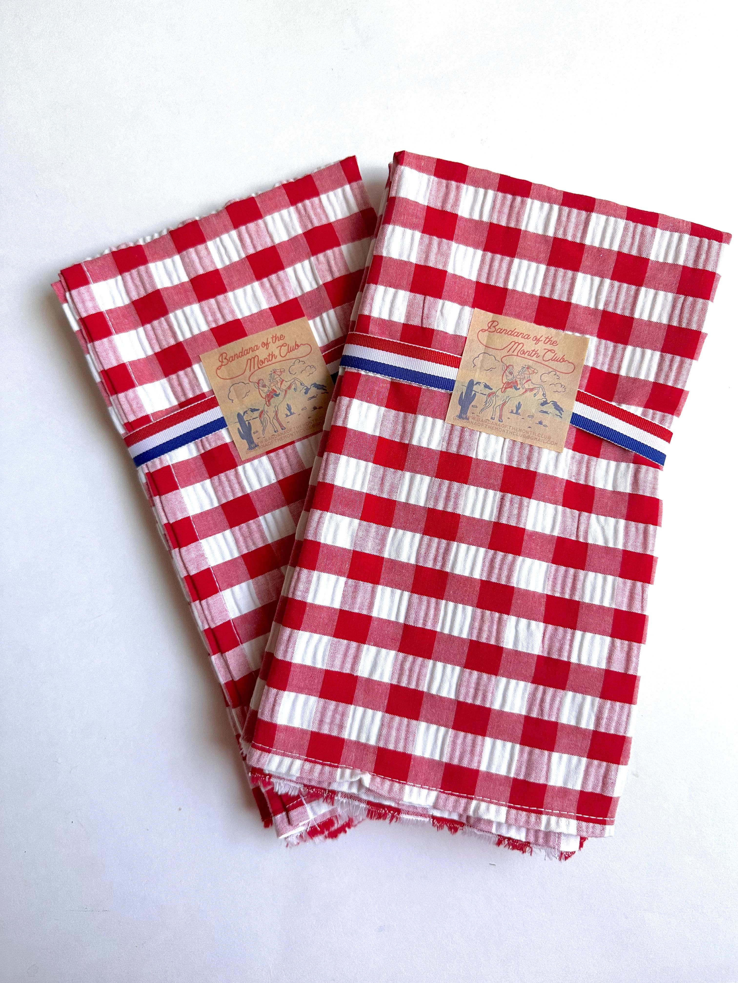 Organic Japanese Cotton Gingham Napkins