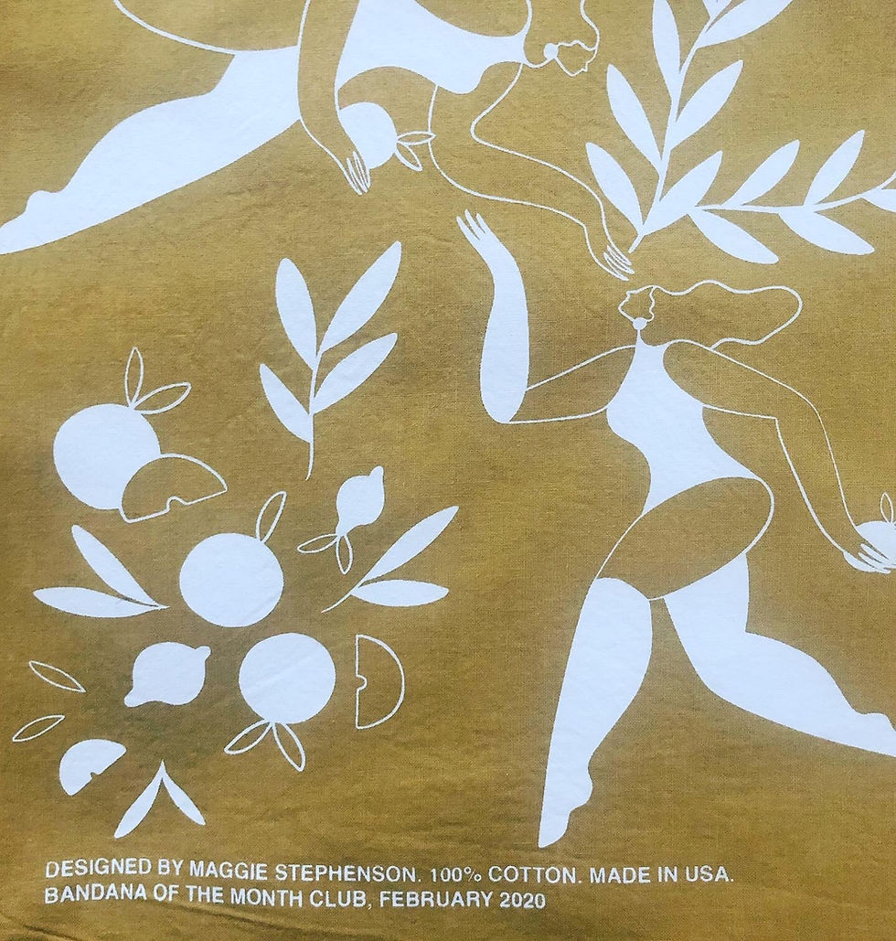 Thumbnail: February 2020 bandana designed by Maggie Stephenson