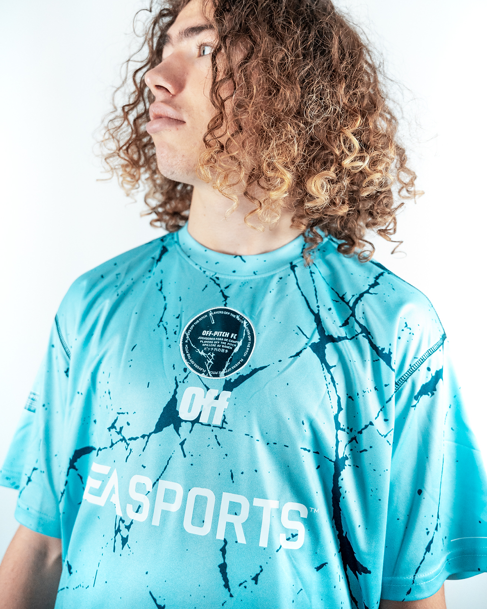 Miniatura: Off-Pitch x EA Sports cracked ice jersey Light blue