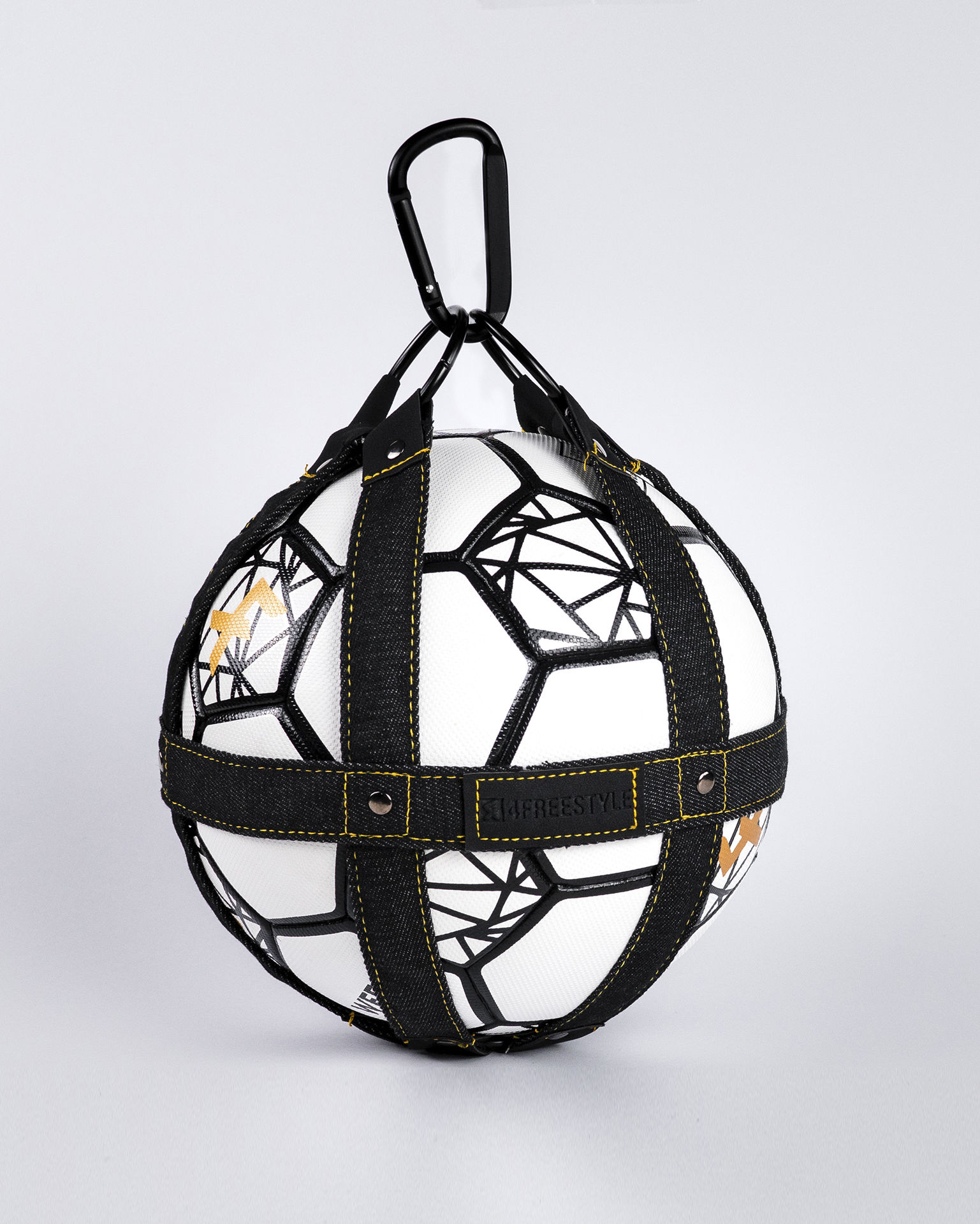 Ball holder - Dark Denim / Black leather