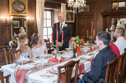 Lickleyhead Castle Wedding Breakfast in Dining Room