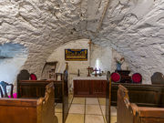 A chapel in a barrel shaped room