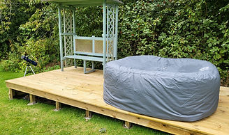 Hot Tub at Lickleyhead Castle