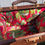 Thumbnail: Restored original Victorian Gladstone bag with bright pink  floral velvet lining