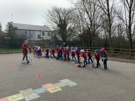 Scoil Mhuire Infants scooter workshop.. 🛴