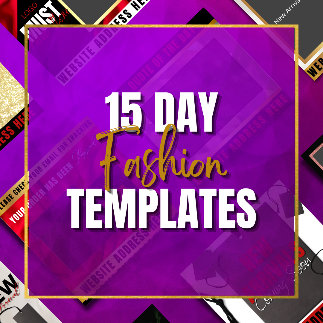 15 DIY Template - Fashion Edition