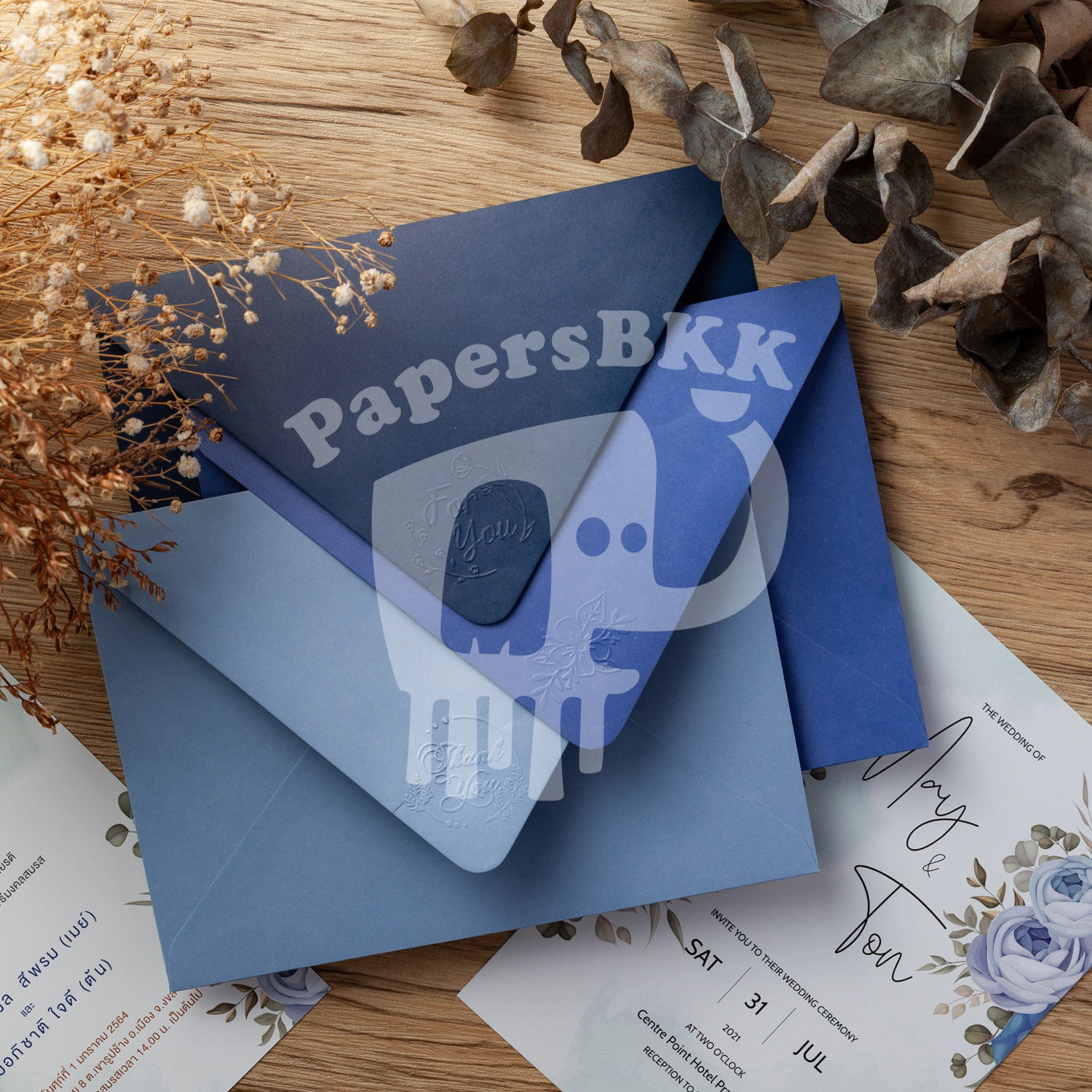 ซองงานแต่ง 4x6 (สีพาสเทล) - ปั้มนูน For You / Flora