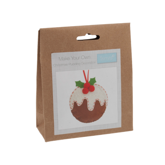 Felt Christmas Decoration Kit - Xmas Pudding
