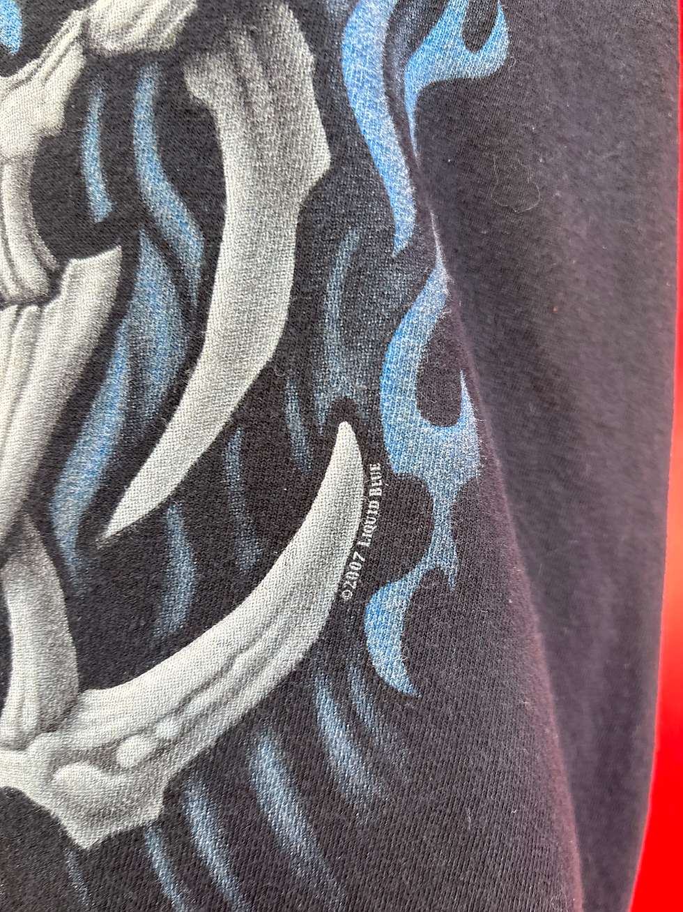 Thumbnail: Liquid Blue Skull Flame Tee