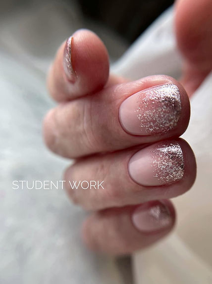 Student work from nail technician course