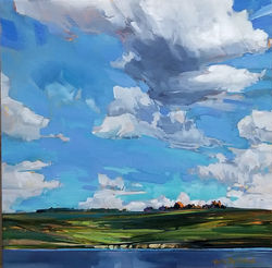 Holly Dyrland - Cole Lake Afternoon - Acrylic on Gallery Wrapped Canvas