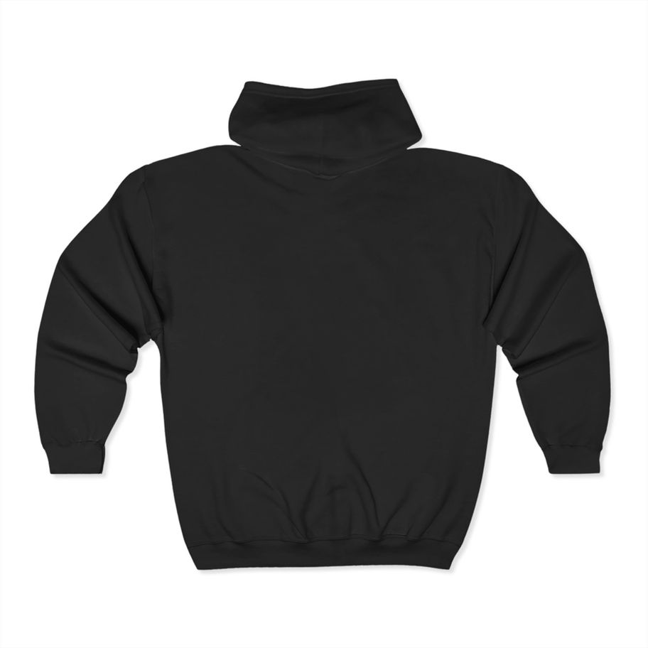 Star Hoodie Unisex Zip-Up (black back)