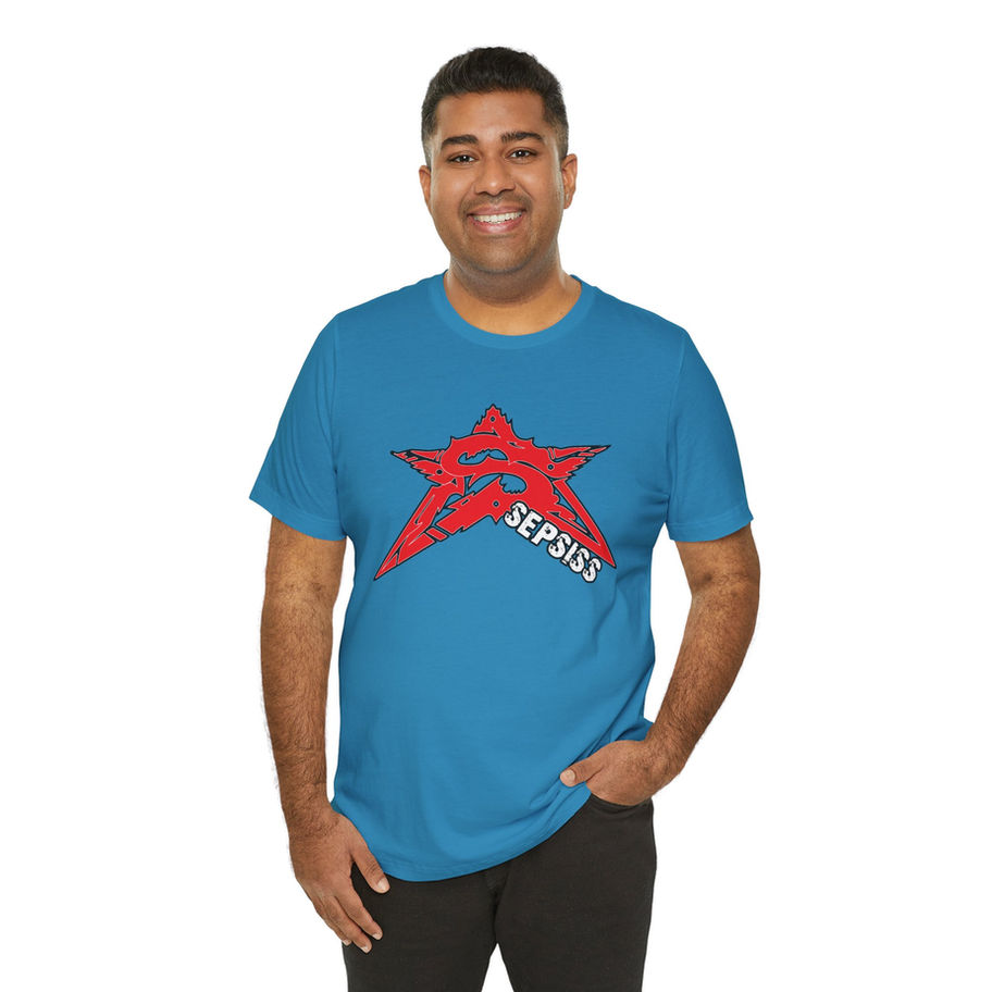 Official Star Tee (male front aqua)