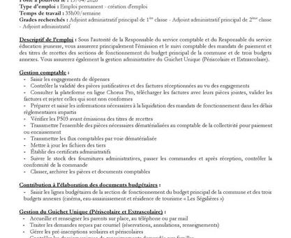 Une nouvelle offre à la Mairie de Gramat !