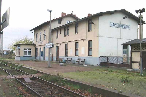 Bahnhof Gispersleben 2002