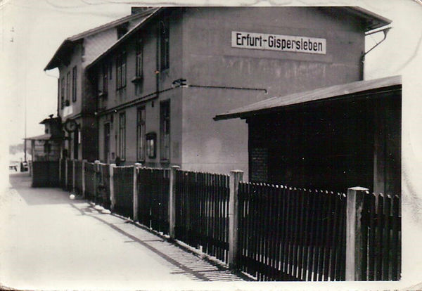 Bahnhof Gispersleben damals