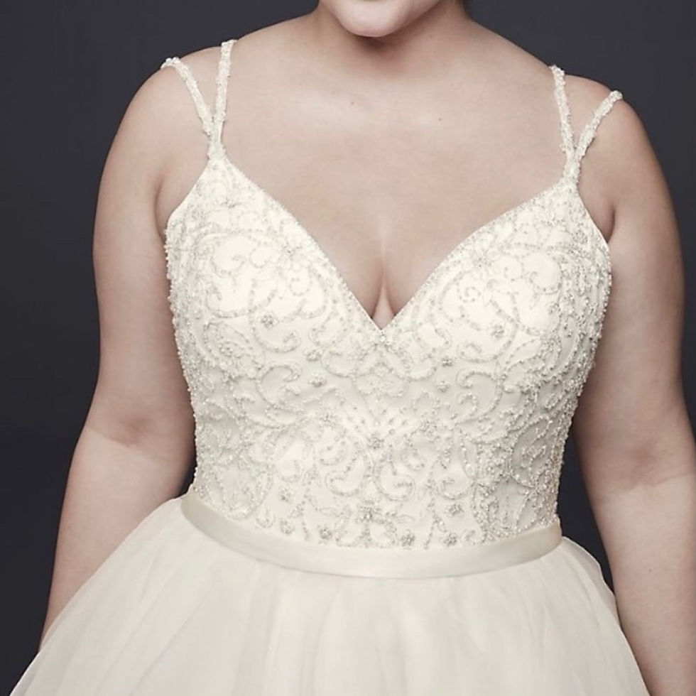 Thumbnail: David’s Bridal Garza Wedding Dress Plus Size