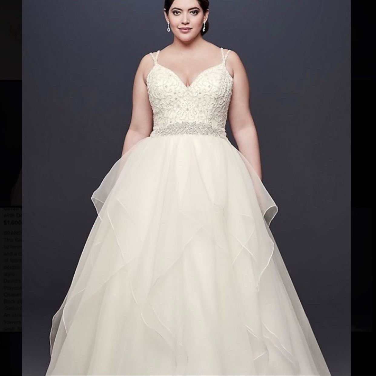 David’s Bridal Garza Wedding Dress Plus Size