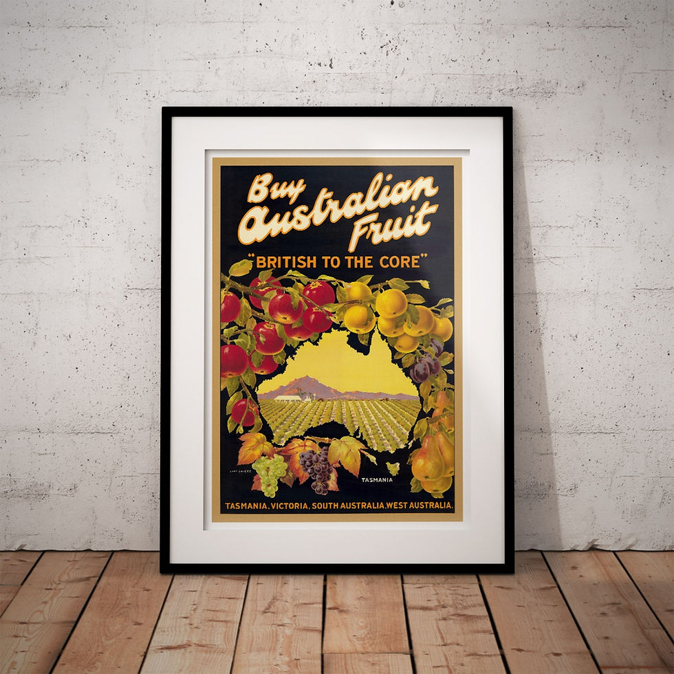 Thumbnail: Vintage Australian Promotional Poster - Buy Australian Fruit