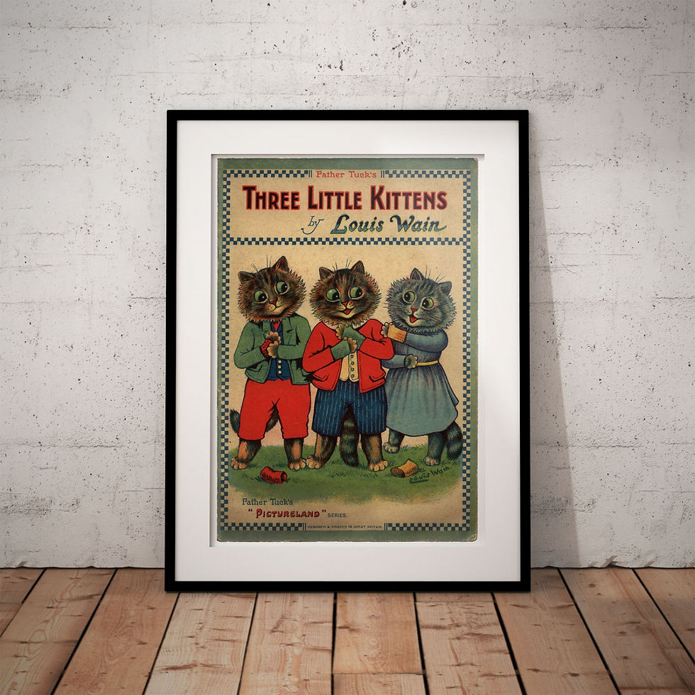 Thumbnail: Book Cover Poster - Three Little Kittens