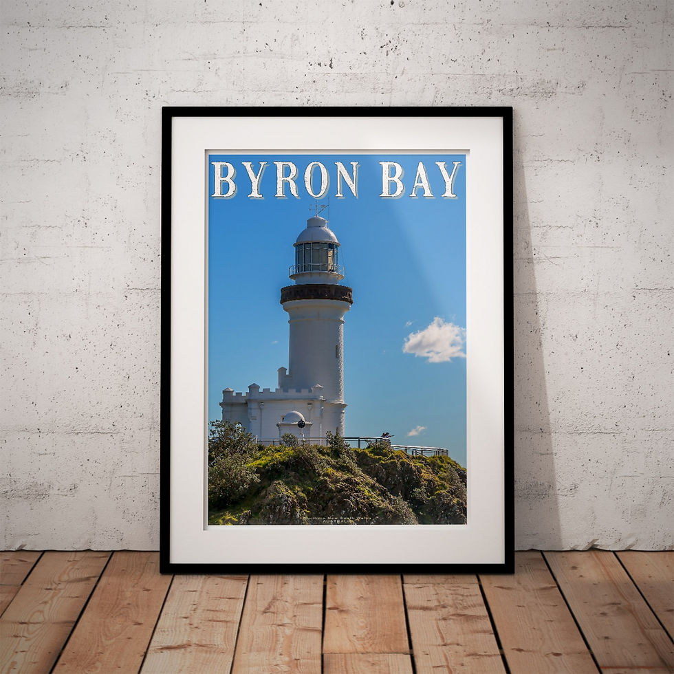 Thumbnail: Australian Photographic Poster - Byron Bay Lighthouse
