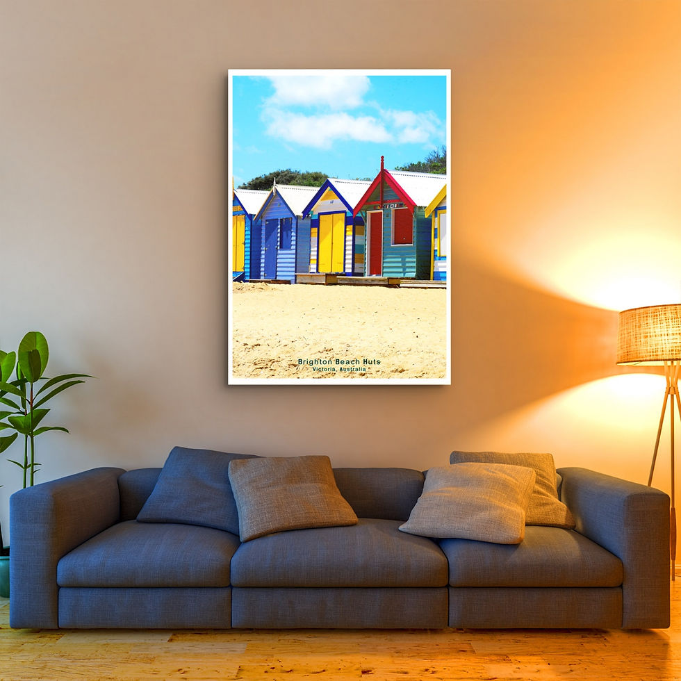Thumbnail: Australian Photographic Poster - Brighton Beach Huts, Victoria